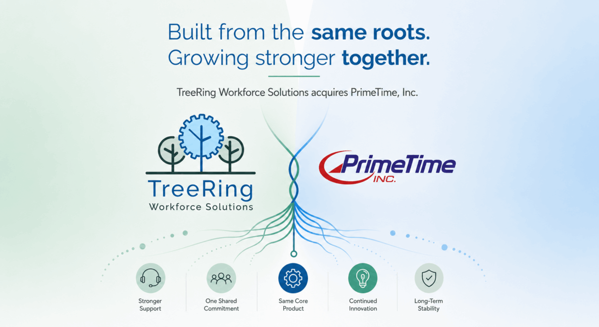 PrimeTime Is Joining TreeRing Workforce Solutions: A New Chapter Begins PrimeTime + TreeRing Workforce Solutions blog note V2