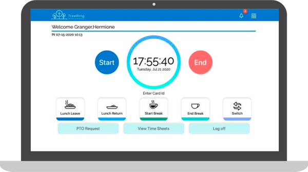 Web Time Clock TreeRing Workforce Solutions Web Time Clock - All in one system | TreeRing Workforce Solutions